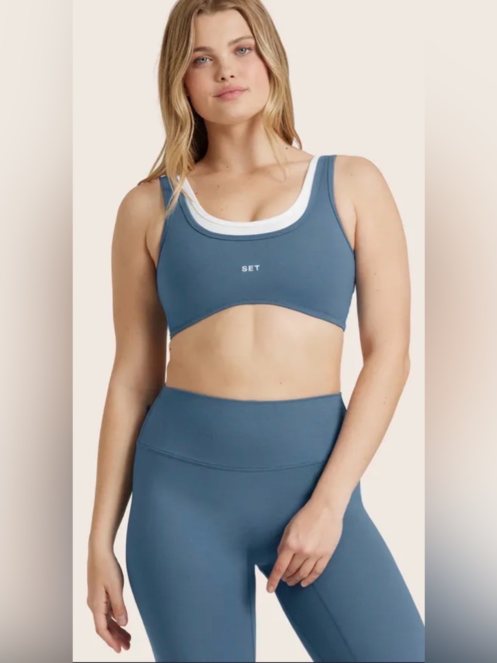 Set Active Formcloud layered bra & leggings set